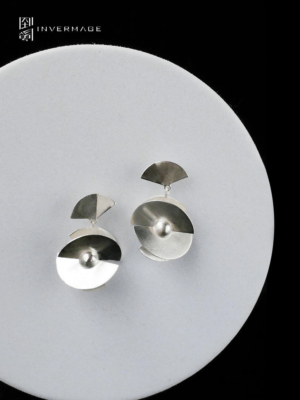 Moon Halo Drop Earrings by INVERMAGE, product view 4
