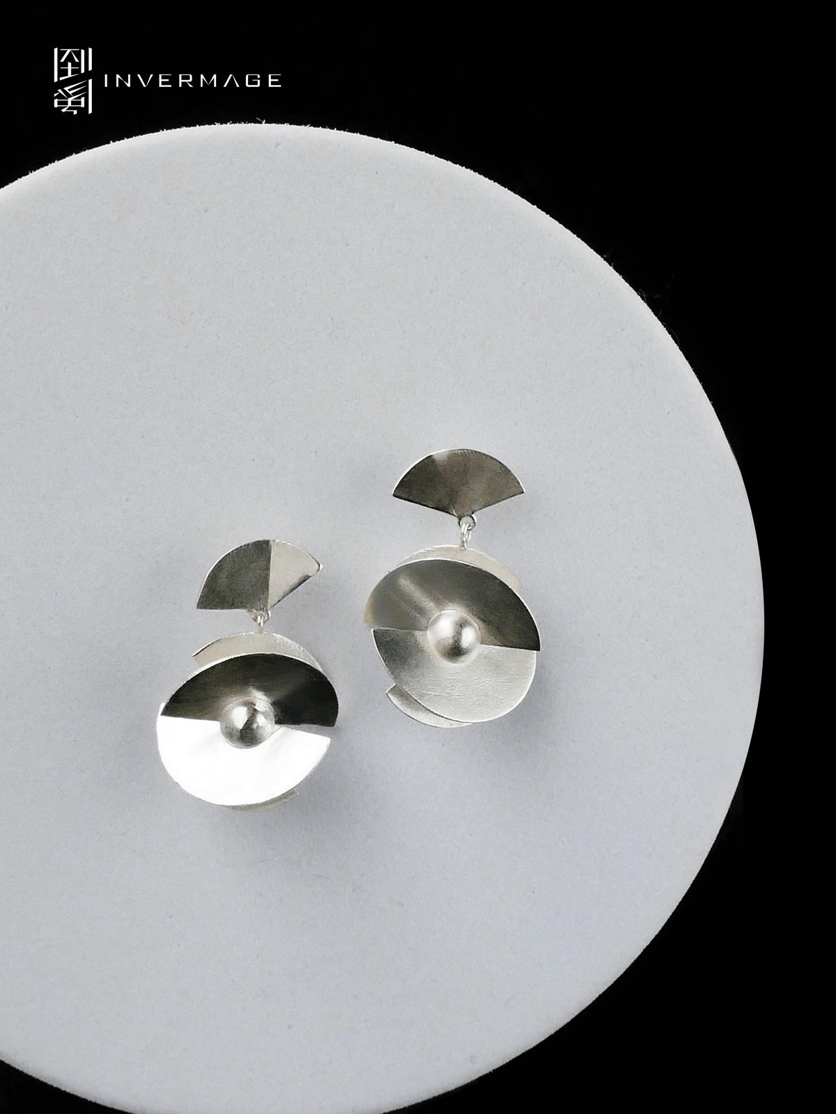 Moon Halo Drop Earrings by INVERMAGE, product view 4
