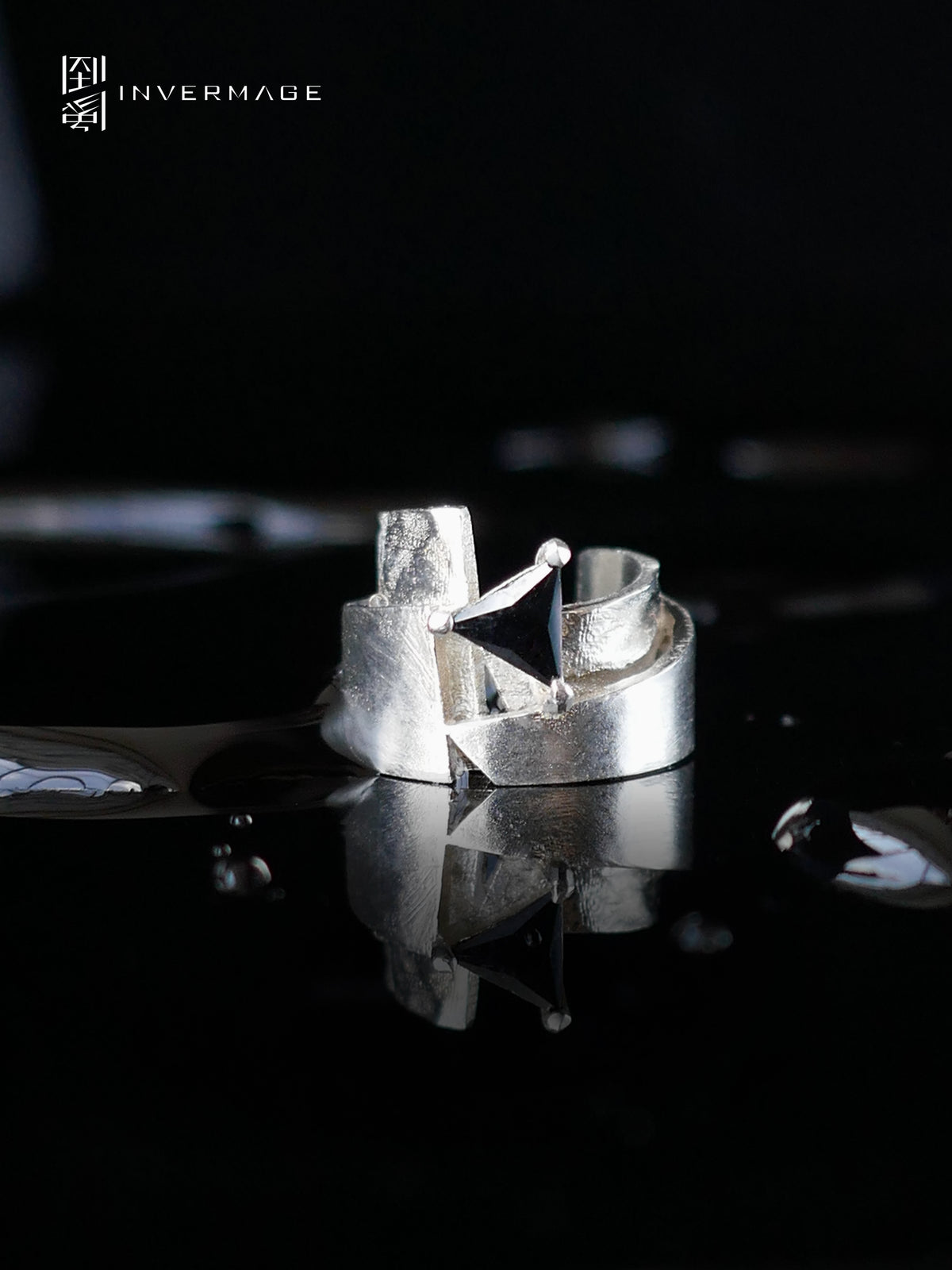 Mountain & Sea Sculptural Ear Cuff by INVERMAGE, product view 5