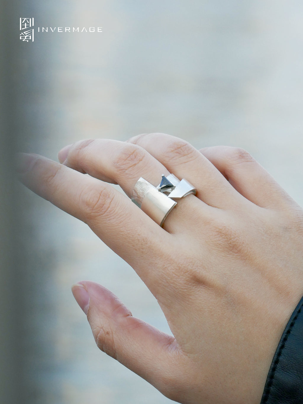 Mountain & Sea Statement Ring by INVERMAGE, product view 3