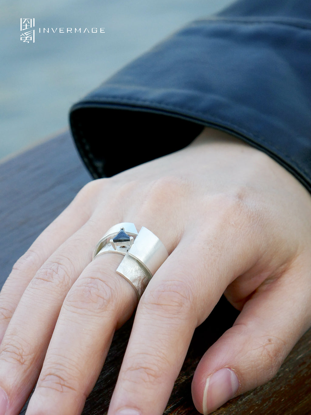 Mountain & Sea Statement Ring by INVERMAGE, product view 5