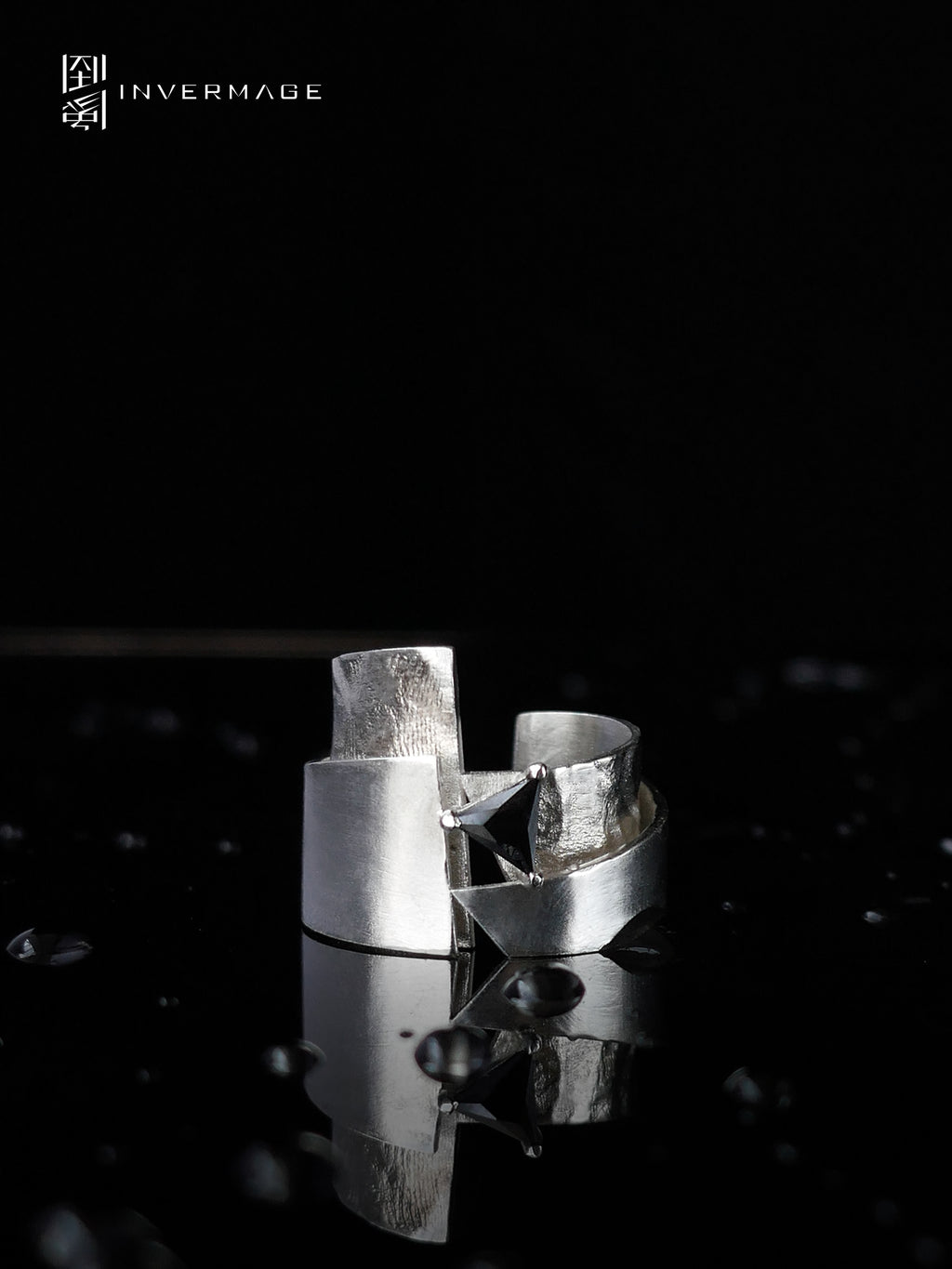 Mountain & Sea Statement Ring by INVERMAGE, product view 6