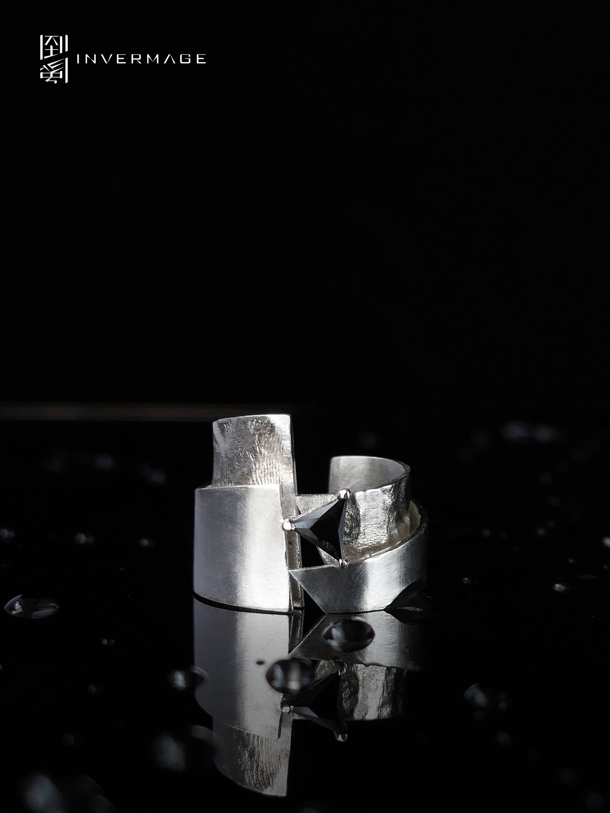 Mountain & Sea Statement Ring by INVERMAGE, product view 6