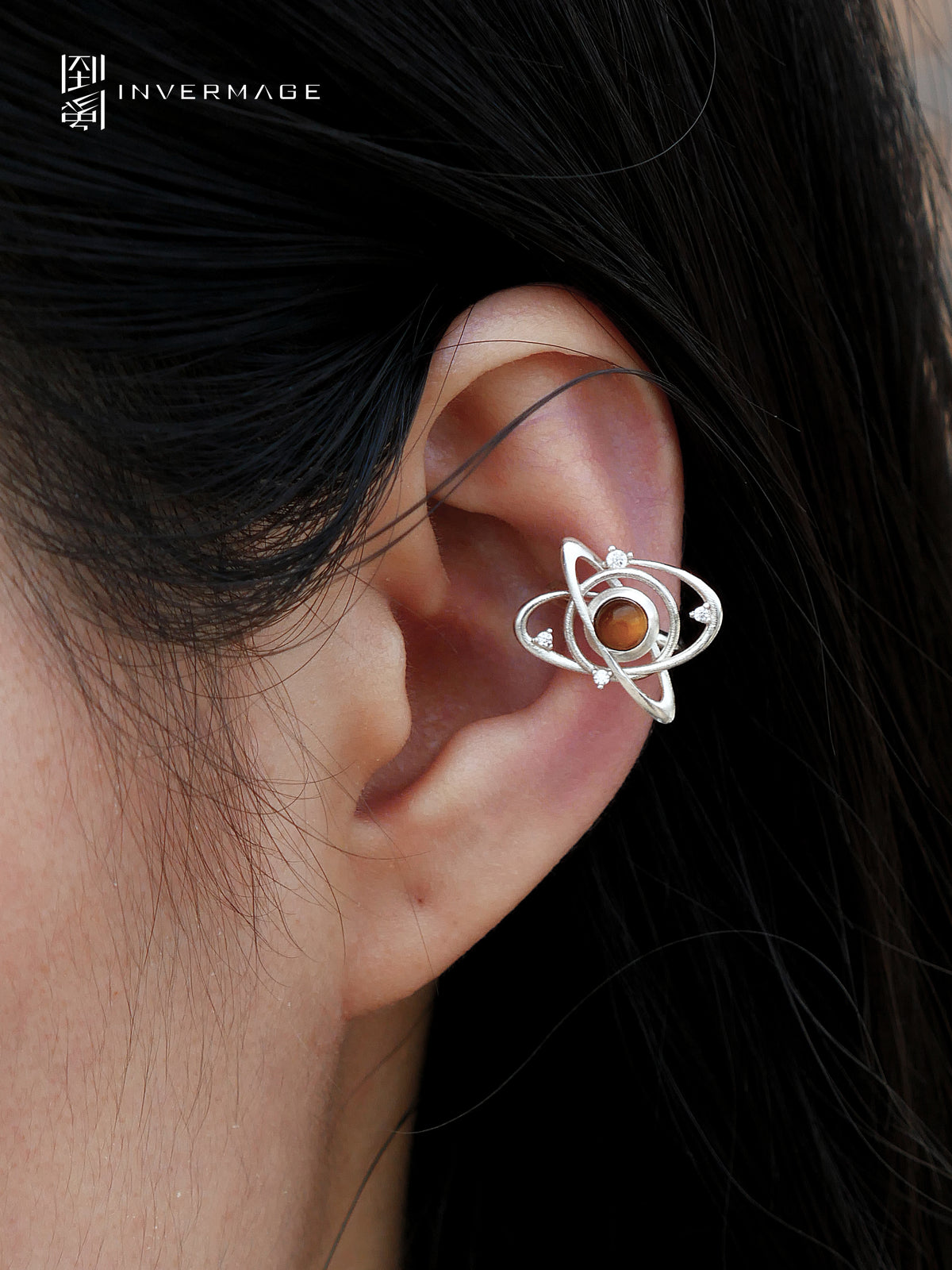 Orbit Planet Ear Cuff by INVERMAGE, product view 2