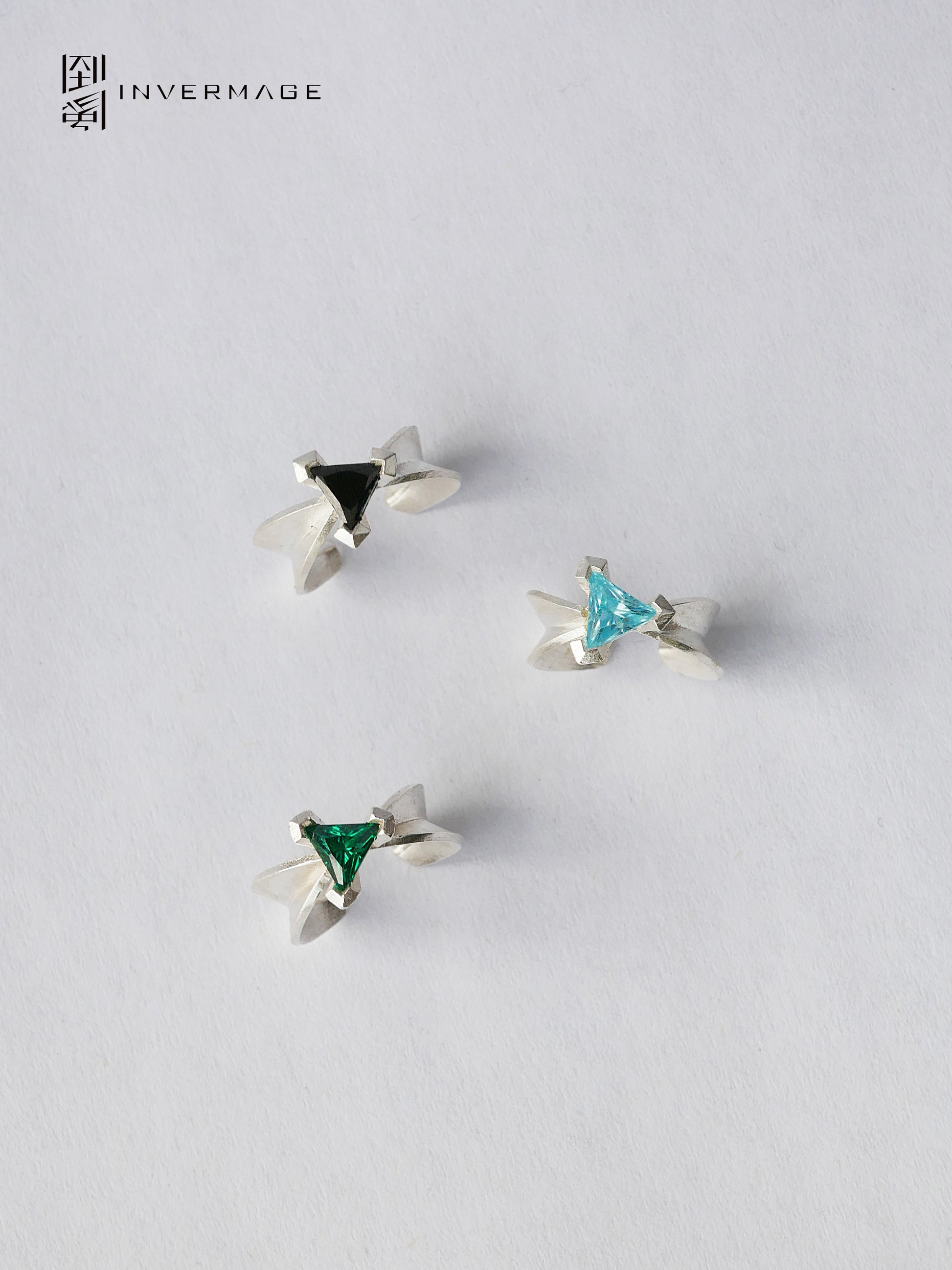Orbital Cross Spotlight Ear Cuff by INVERMAGE, product view 4