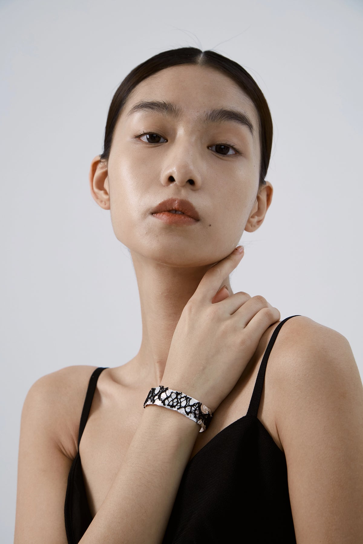 Patched Tenderness Lace Bangle by Luna-mi, product view 3