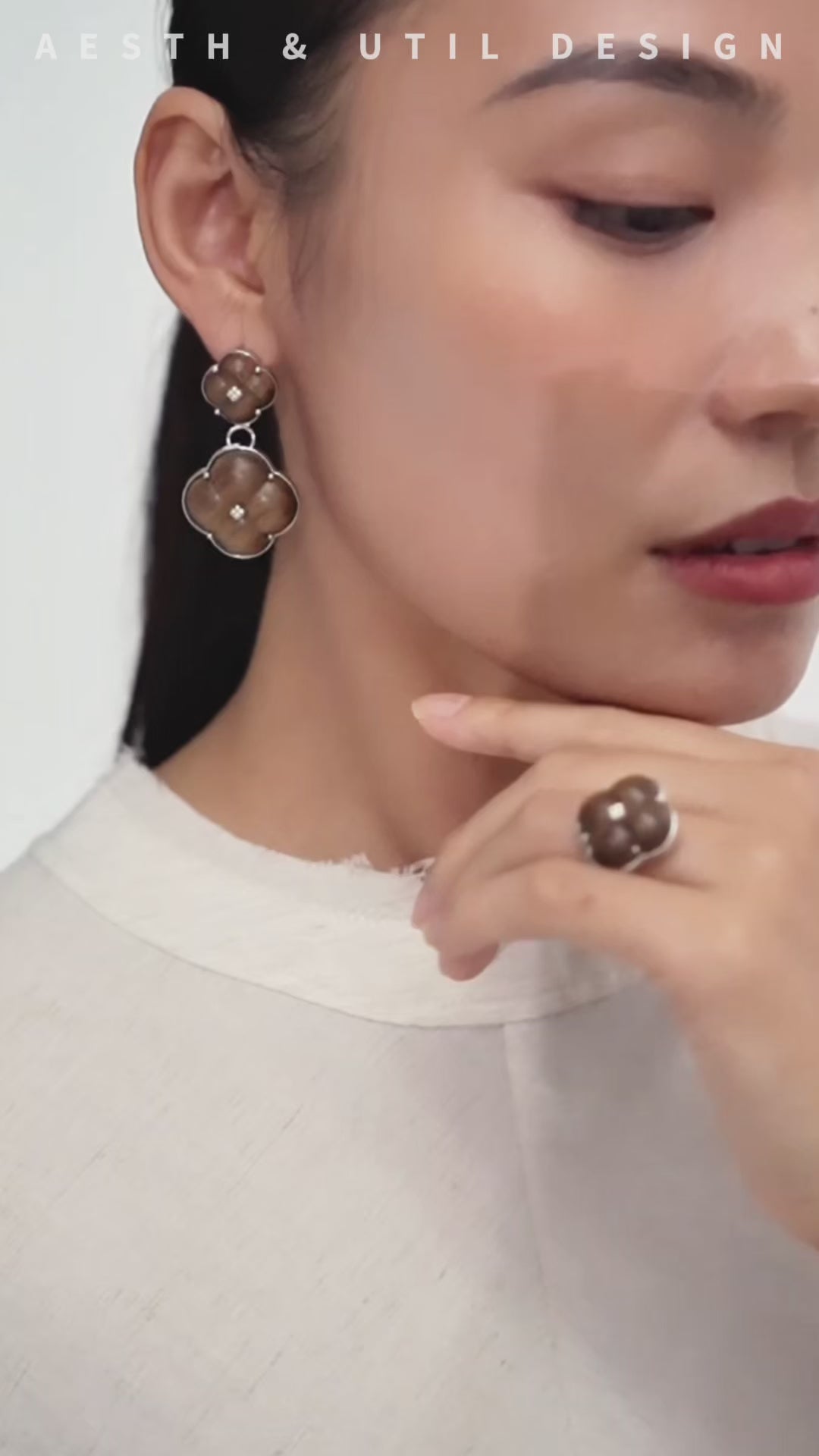 Eternal Knot · Pear Wood Open Ring
