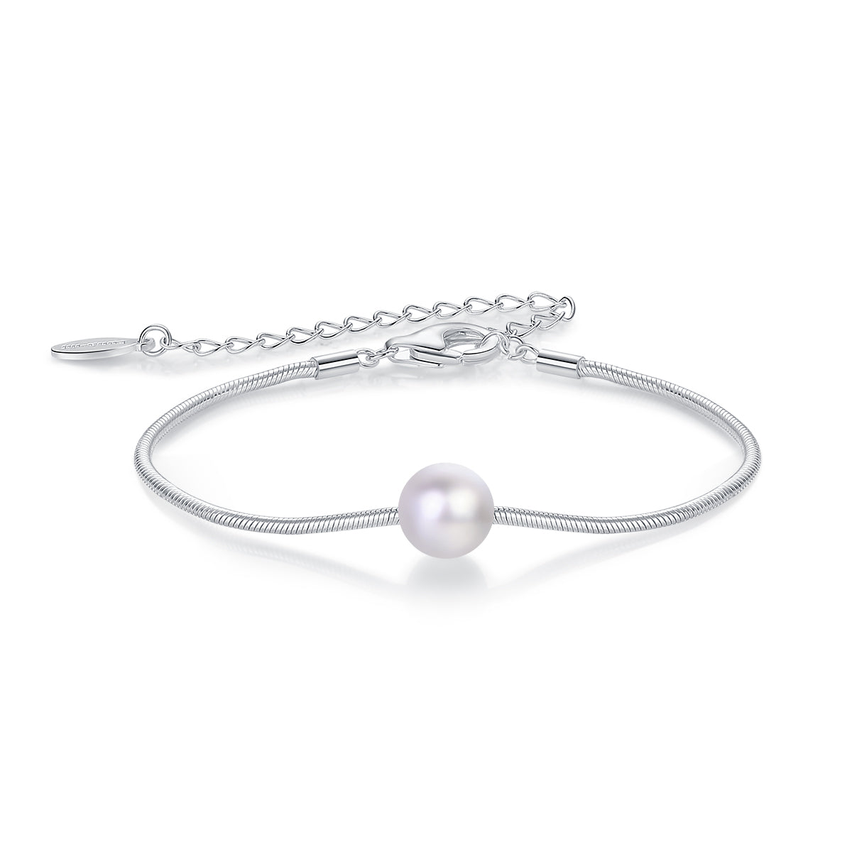 Round Pearl Slider Bracelet by Luna-mi, product view 1