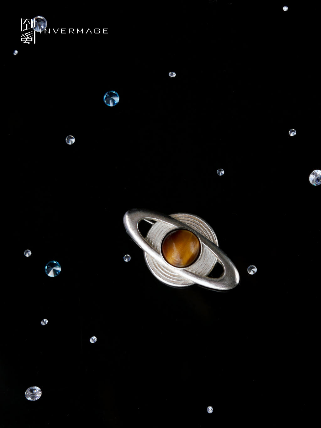 Saturn Planet Brooch by INVERMAGE, product view 4