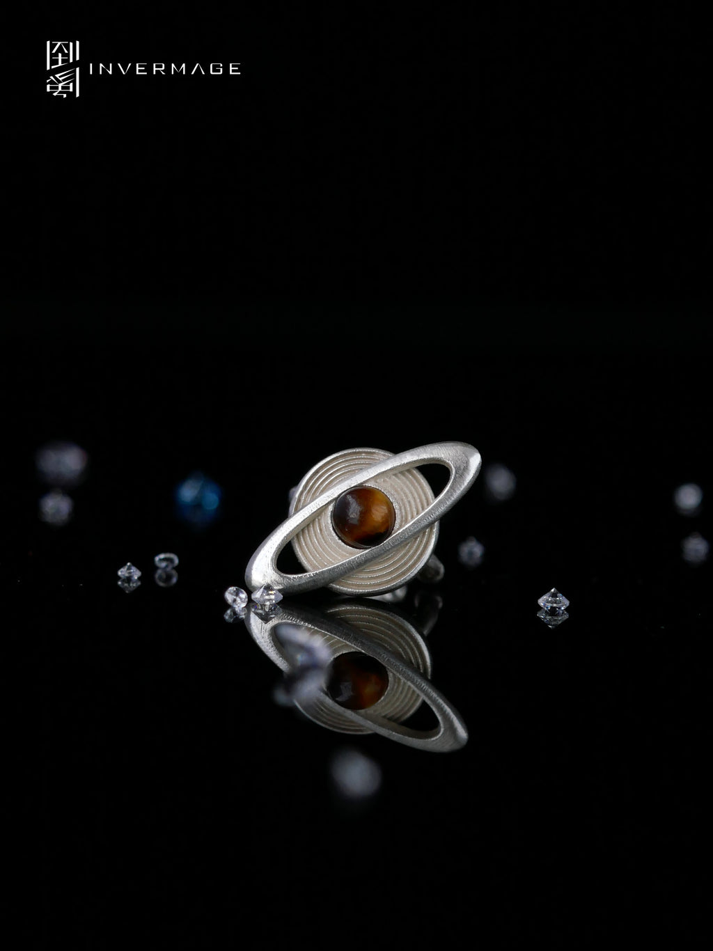 Saturn Planet Ear Cuff by INVERMAGE, product view 3