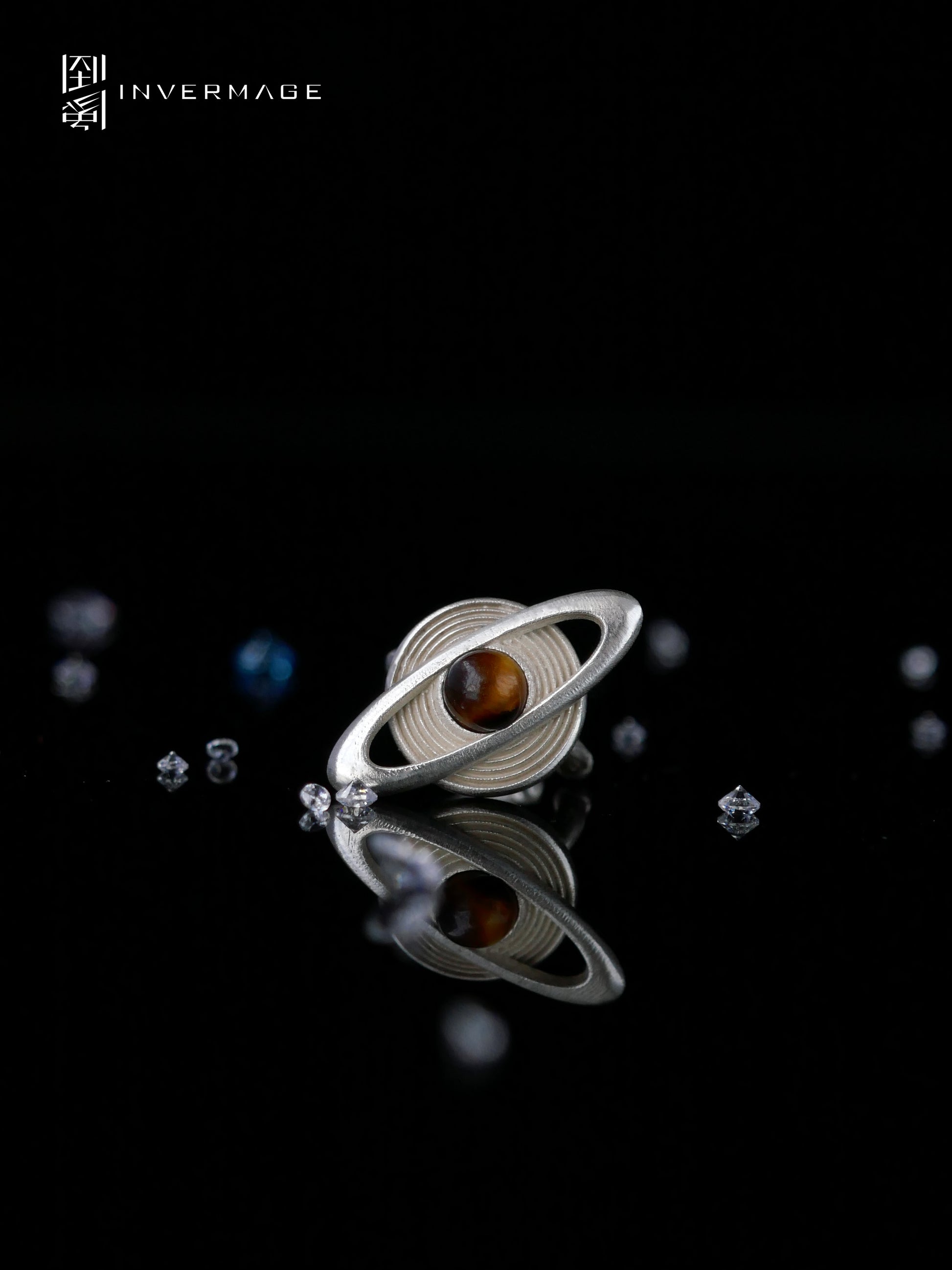 Saturn Planet Ear Cuff by INVERMAGE, product view 3