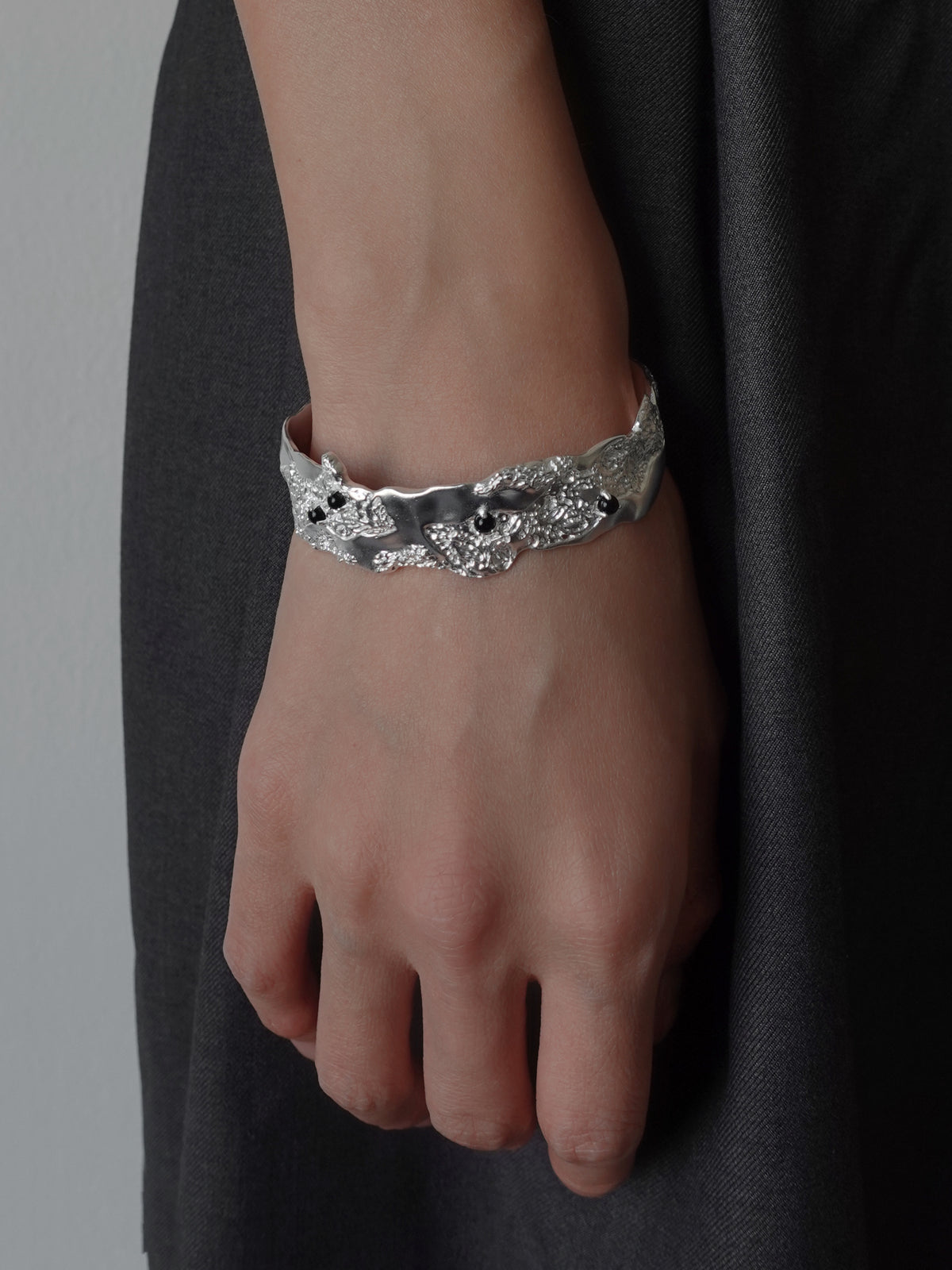 Solid Lace Cuff Bangle by Luna-mi, product view 3