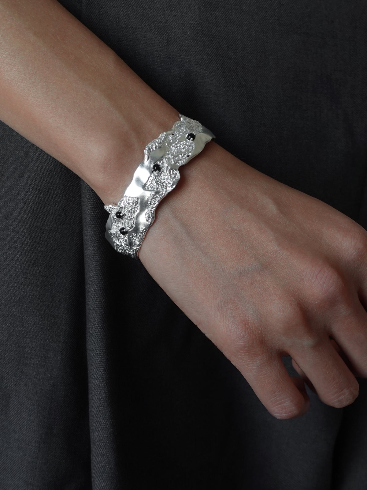 Solid Lace Cuff Bangle by Luna-mi, product view 4
