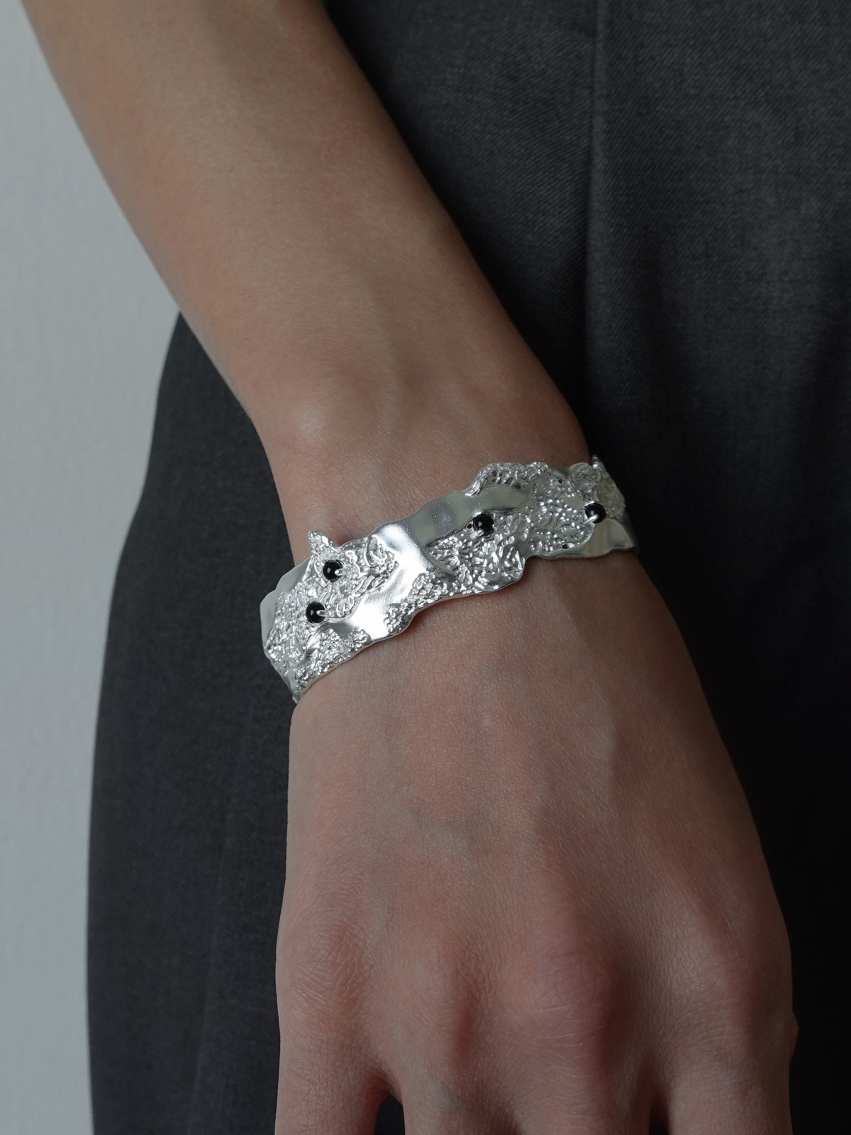 Solid Lace Cuff Bangle by Luna-mi, product view 5