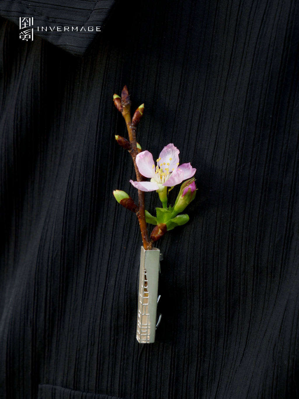 Time Sculpture Ikebana Brooch by INVERMAGE, product view 7