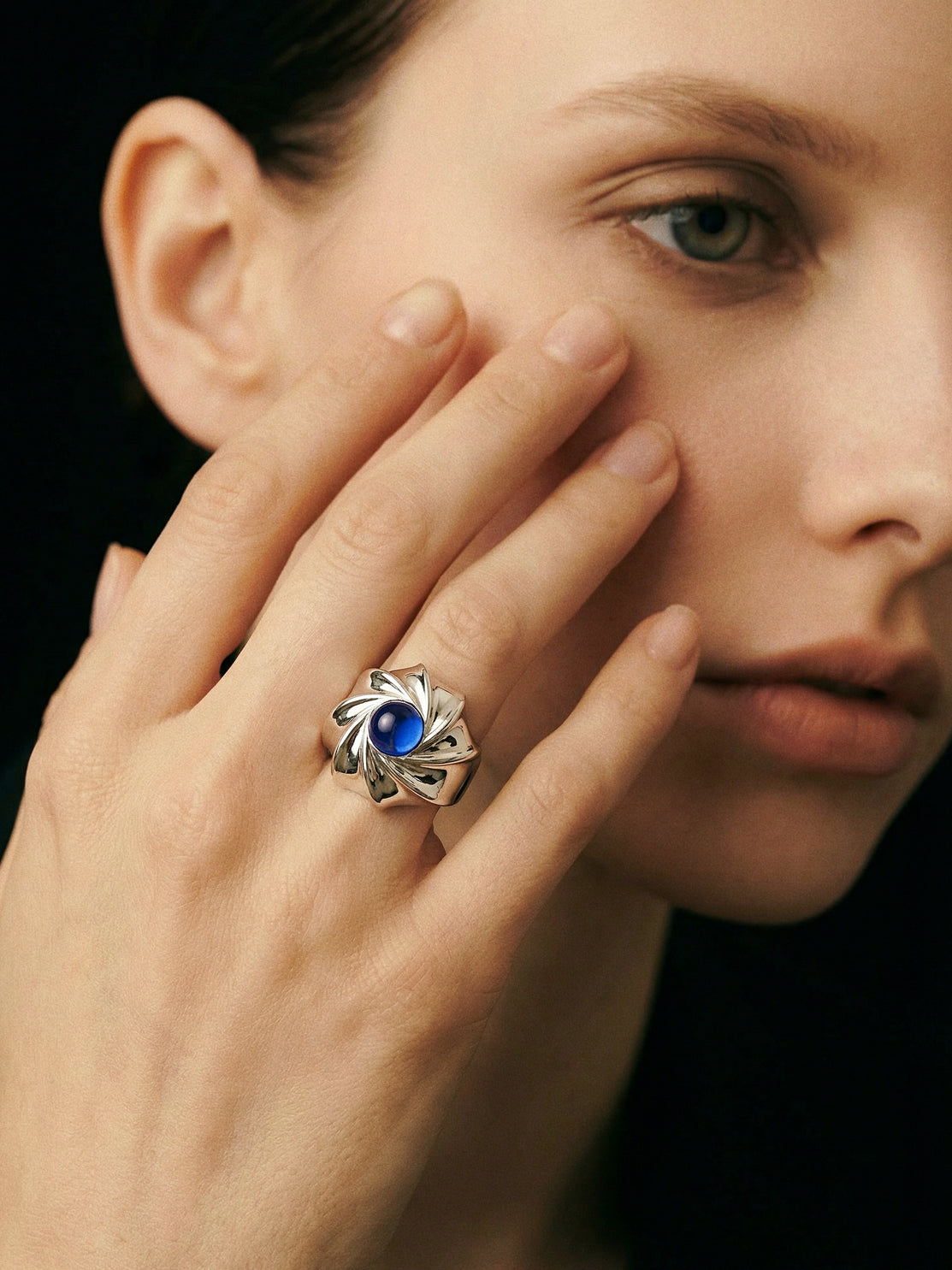 Vortex · Gold-plated Silver Ring by ARCHIGEM, product view 3
