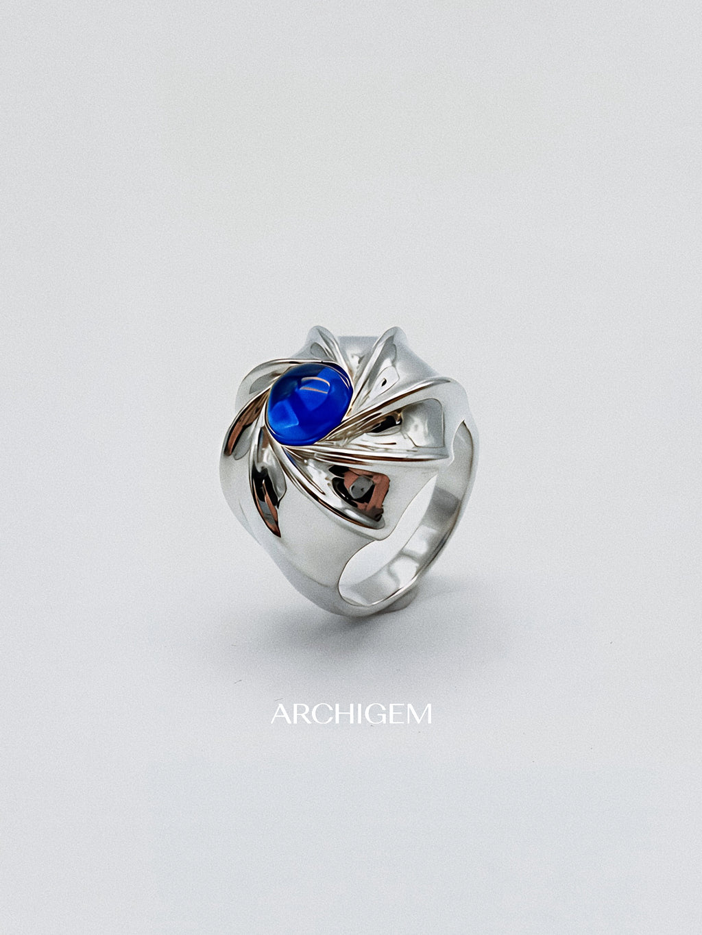 Vortex · Gold-plated Silver Ring by ARCHIGEM, product view 5