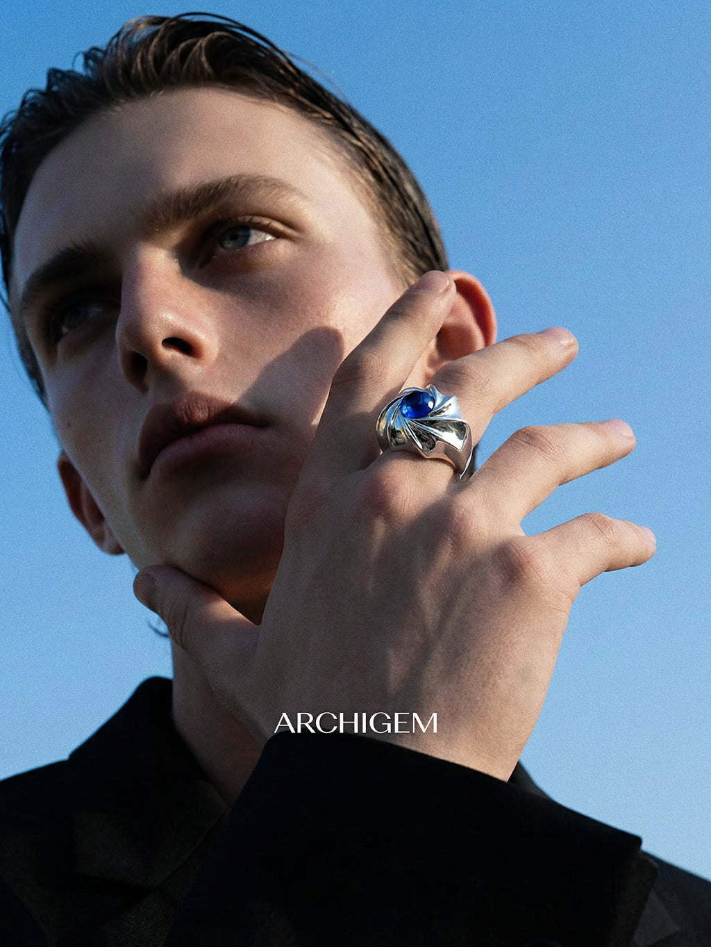 Vortex · Gold-plated Silver Ring by ARCHIGEM, product view 8