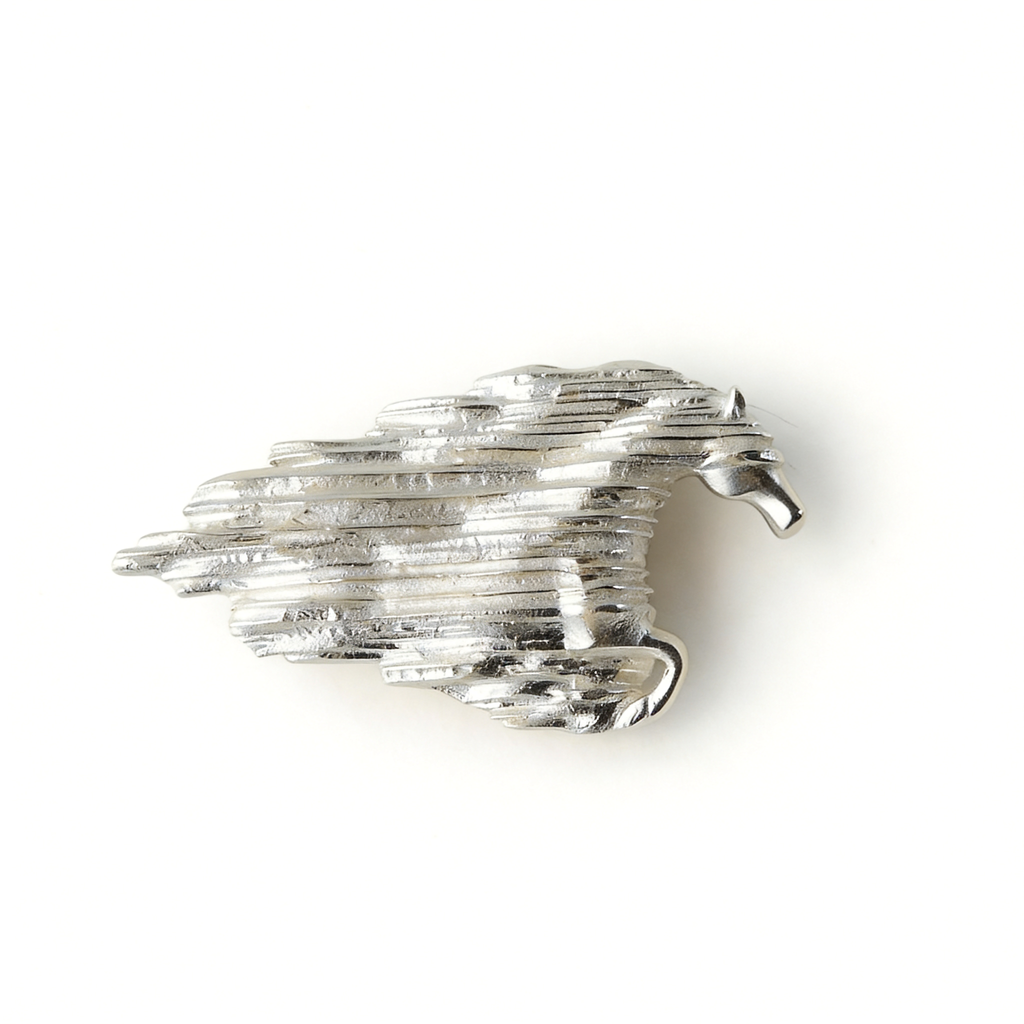 Wind Horse Brooch by INVERMAGE, product view 1