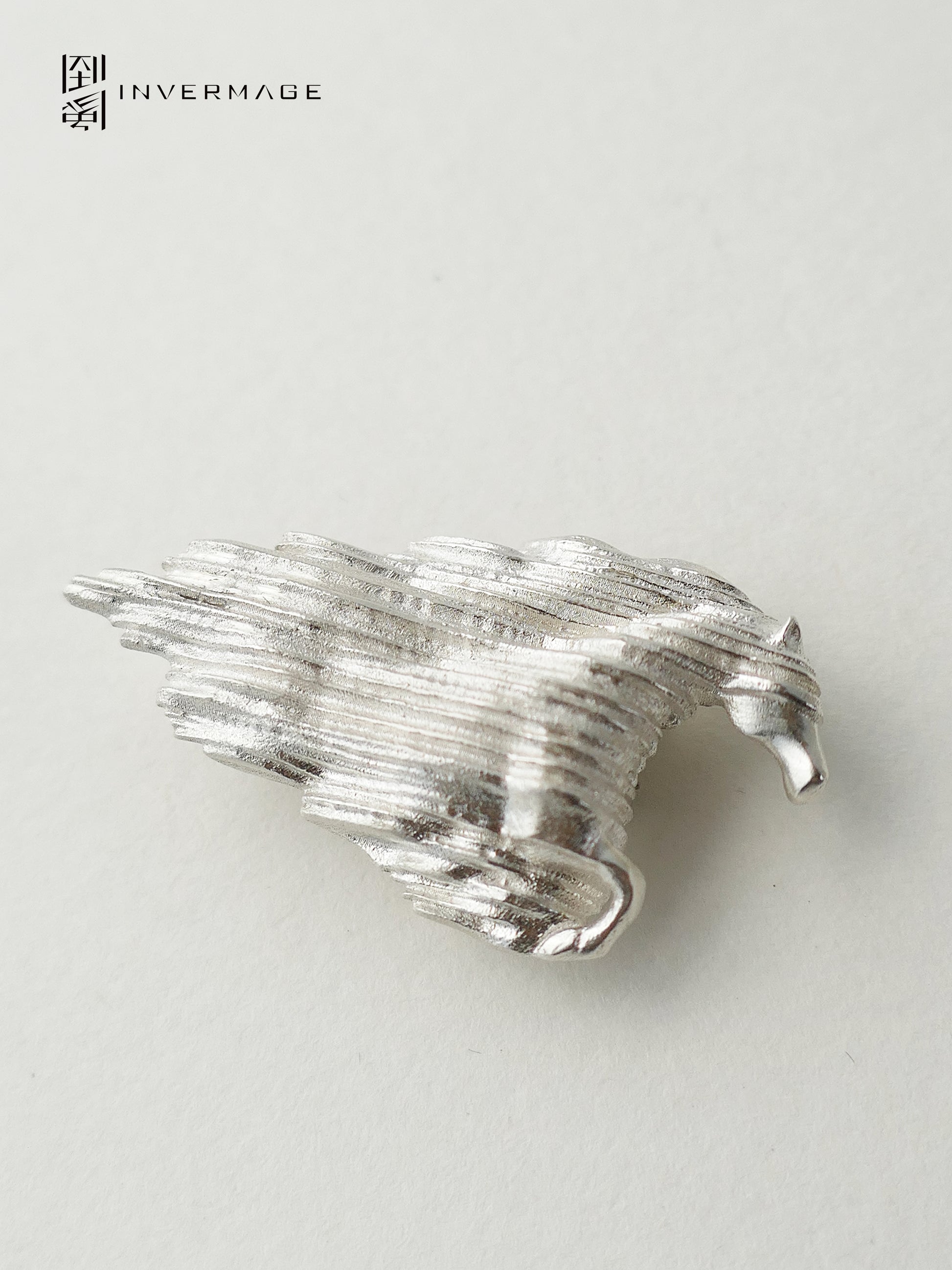 Wind Horse Brooch by INVERMAGE, product view 5